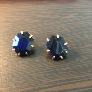 Navy Kendra Scott studs
